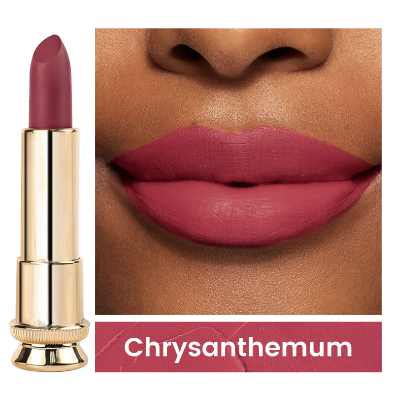 12-color Velvet Nonstick Black Gold Tube Matte Neutral Lipstick