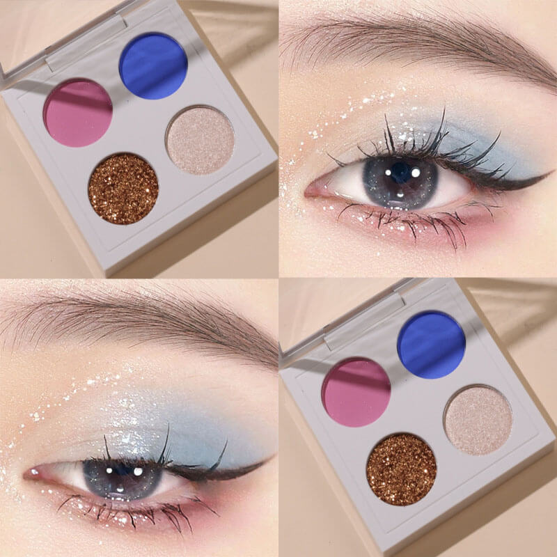 4-color DIY Eyeshadow Palette (Hard Plastic Pan)