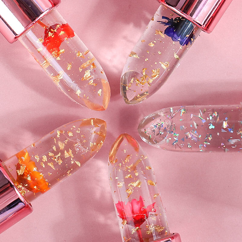 5-color Flower Thermochromic/ Color Chnage Lip Balm