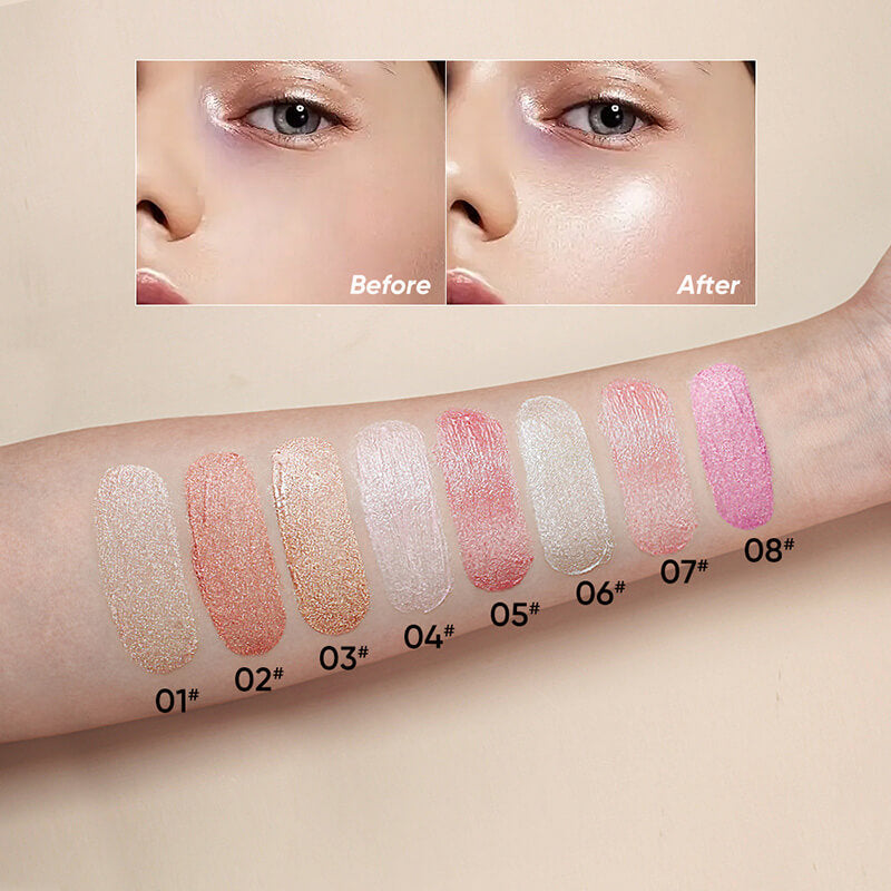 8-Color Highlighting Contour Liquid Eyeshadow