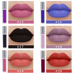 24-color Diamond Non-sticky matte liquid lipstick