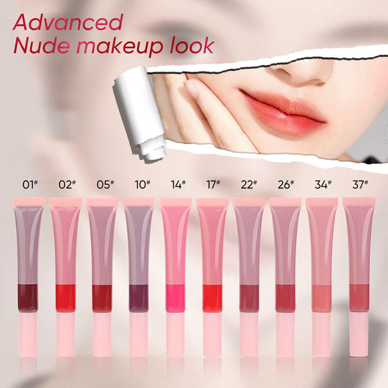 10-color Squeeze Tube Lip Gloss (Cream)