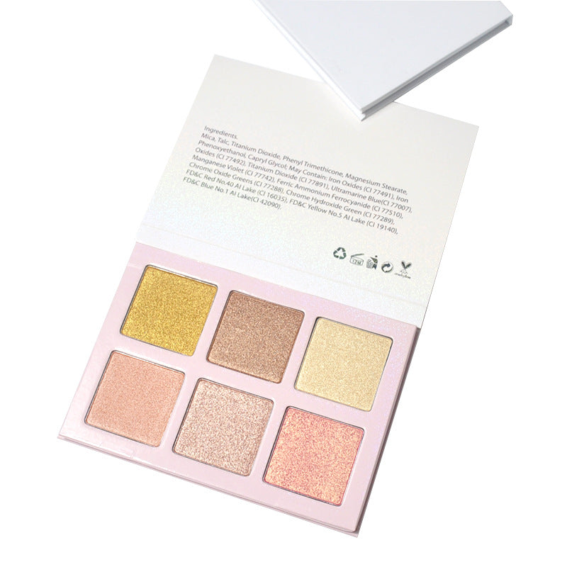 6-color DIY Highlighter Palette