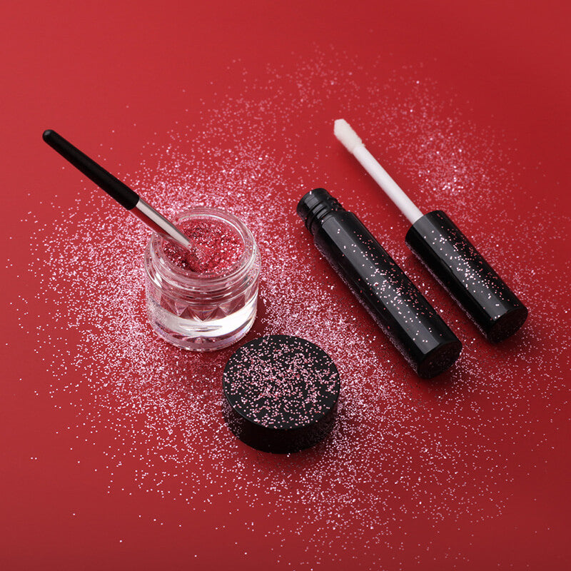 DIY Glitter Lip& Eyeshadow set