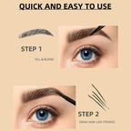 4-color 2in1 Liquid Eyebrow Pencil