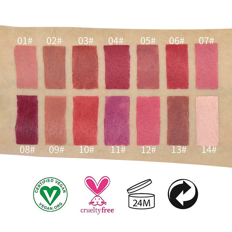 14-color Bullet Matte Lipstick