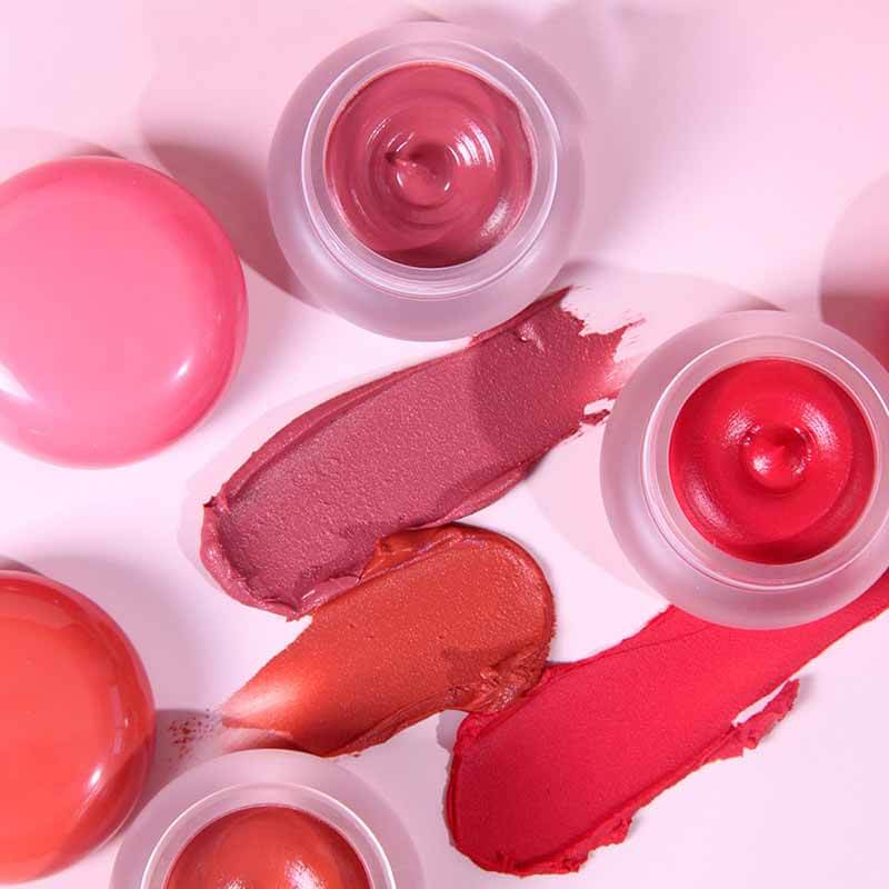 6-color Small Round Jar Mushroom Lip Mud