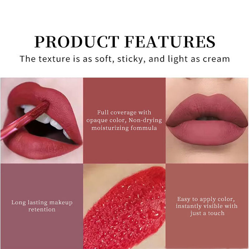 4-color Lip Set Three-piece Liquid Lipstick