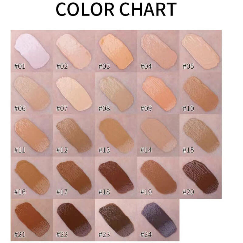 24-color Velvet  Matte Liquid Foundation
