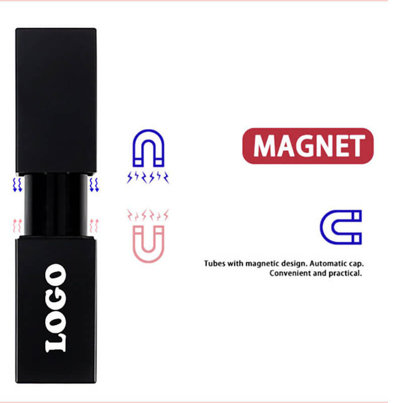 24-color Black Square Tube Matte Lipstick