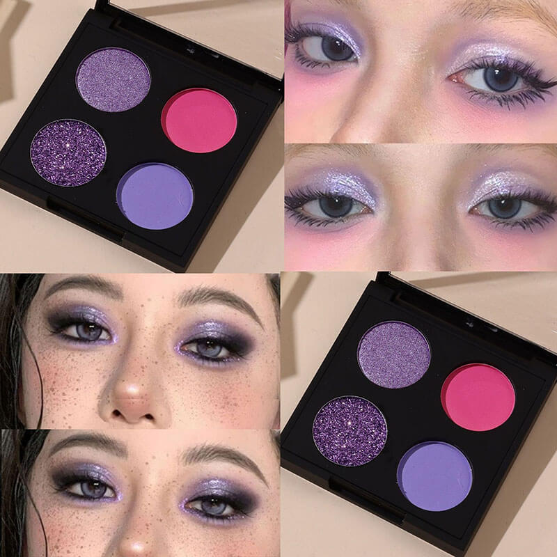 4-color DIY Eyeshadow Palette (Hard Plastic Pan)