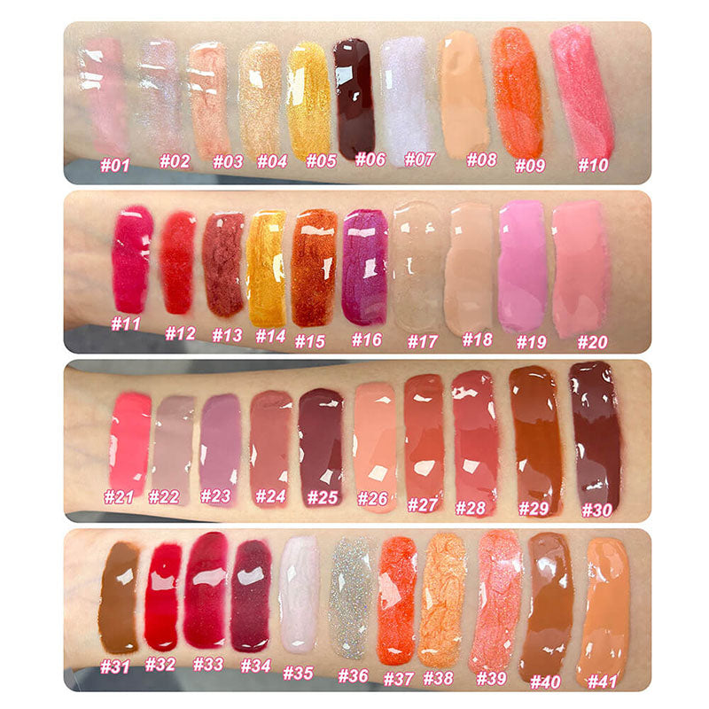 41-color Glossy Pearlescent Mirror Lip Gloss(#31-41)