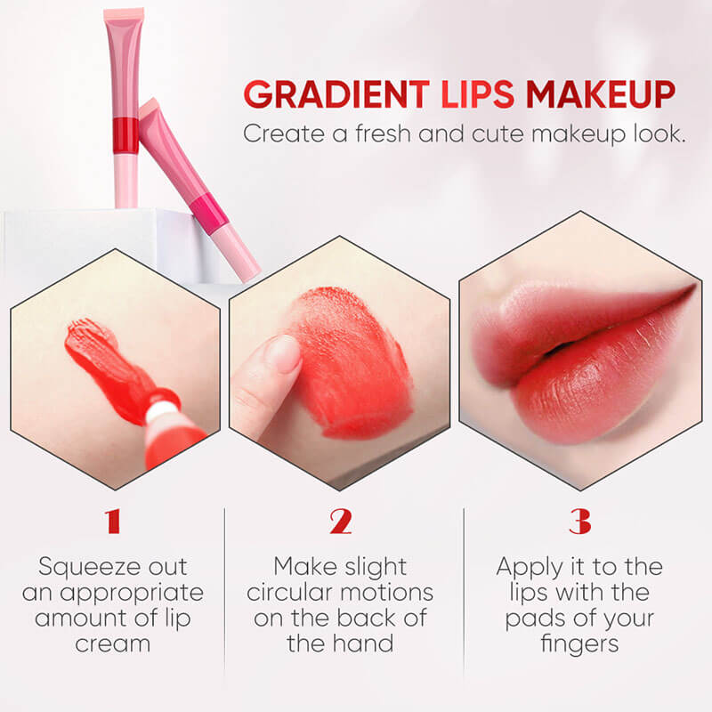 10-color Squeeze Tube Lip Gloss (Cream)