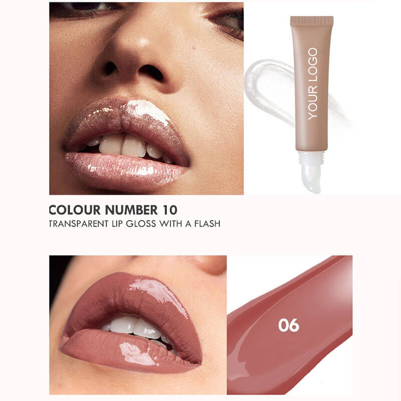 10-color Squeeze Tube Lip Gloss