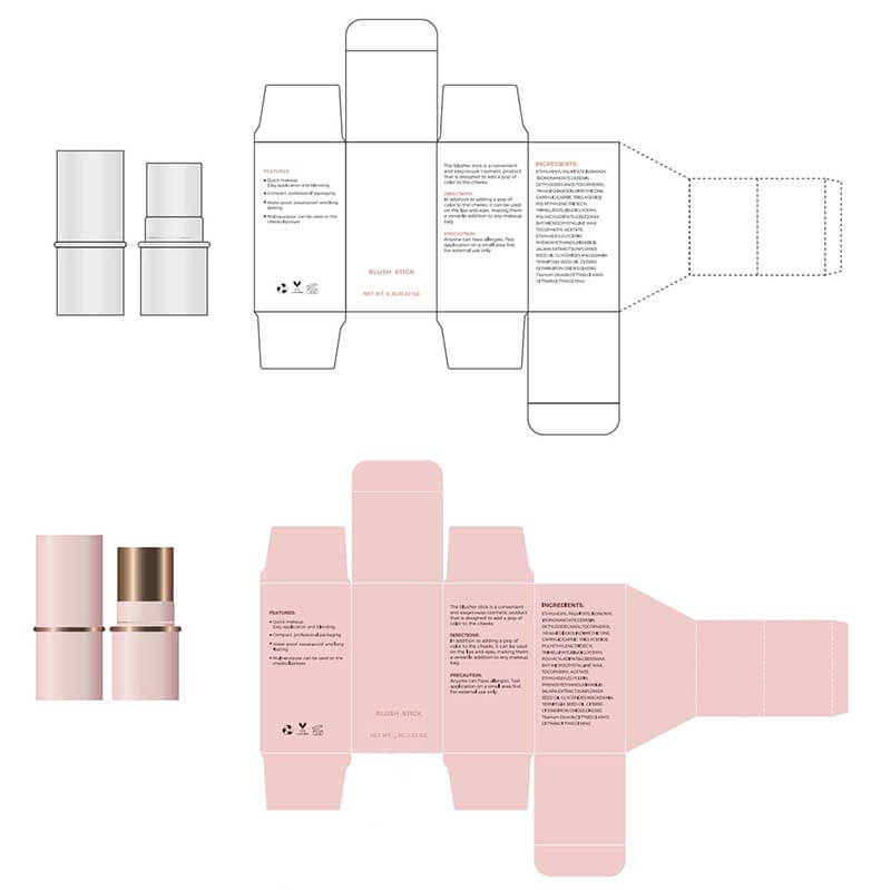 3-type of 11-color Blush Stick
