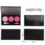 10-style of 3-color Eyeshadow Palette with Brush