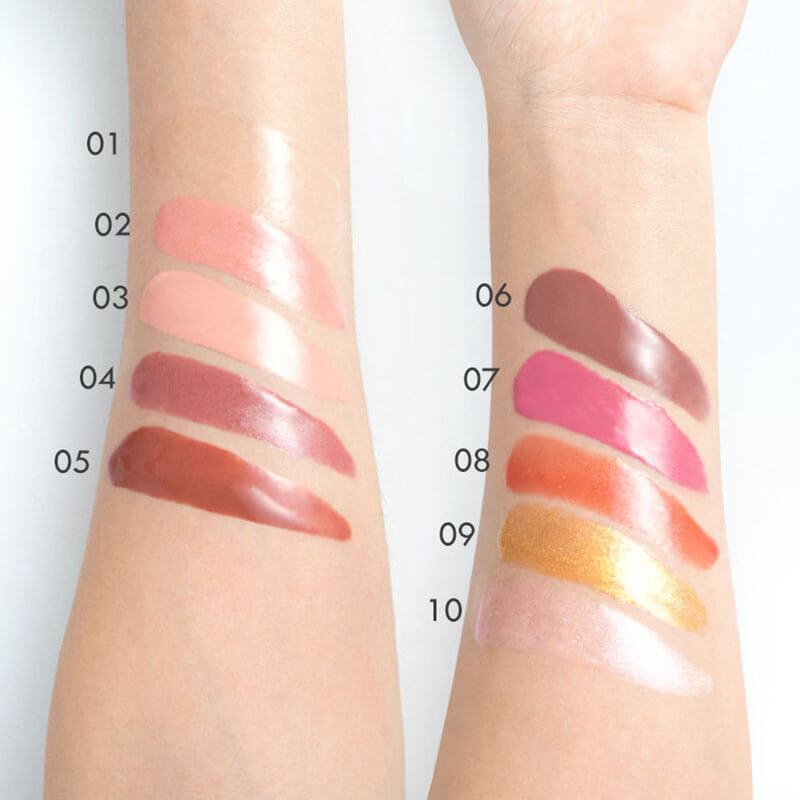 10-color Squeeze Tube Lip Gloss