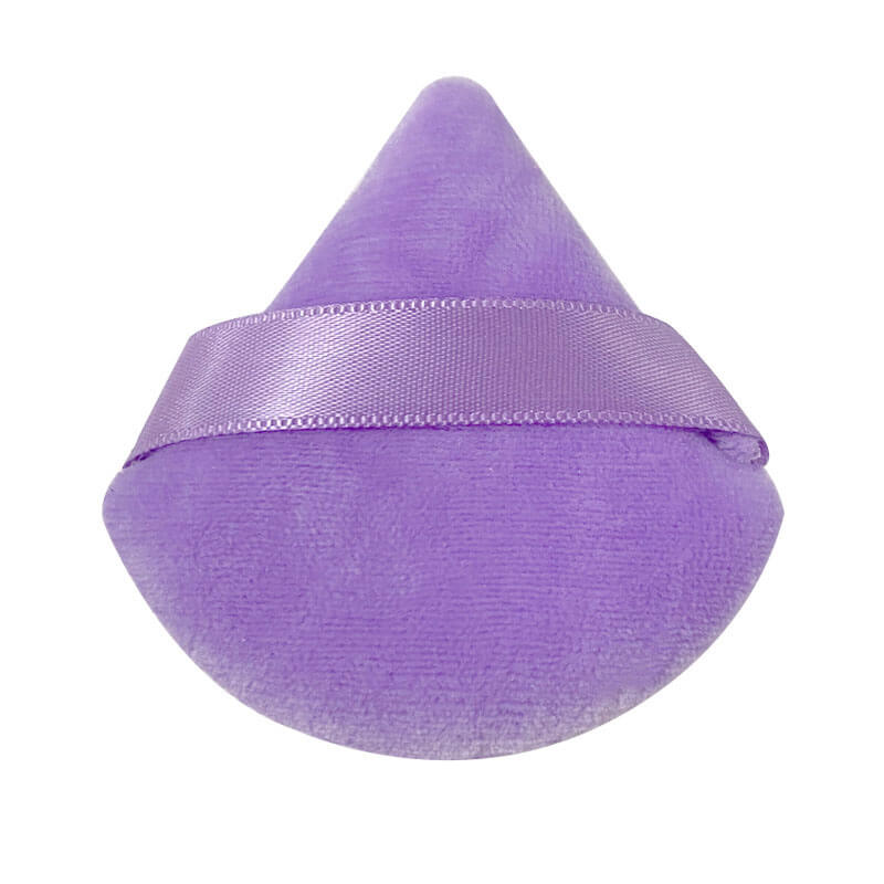 11-color Triangular Flocking Powder Puff 6pcs in box(70*65mm)