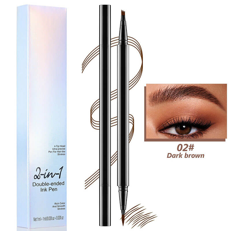 4-color 2in1 Liquid Eyebrow Pencil