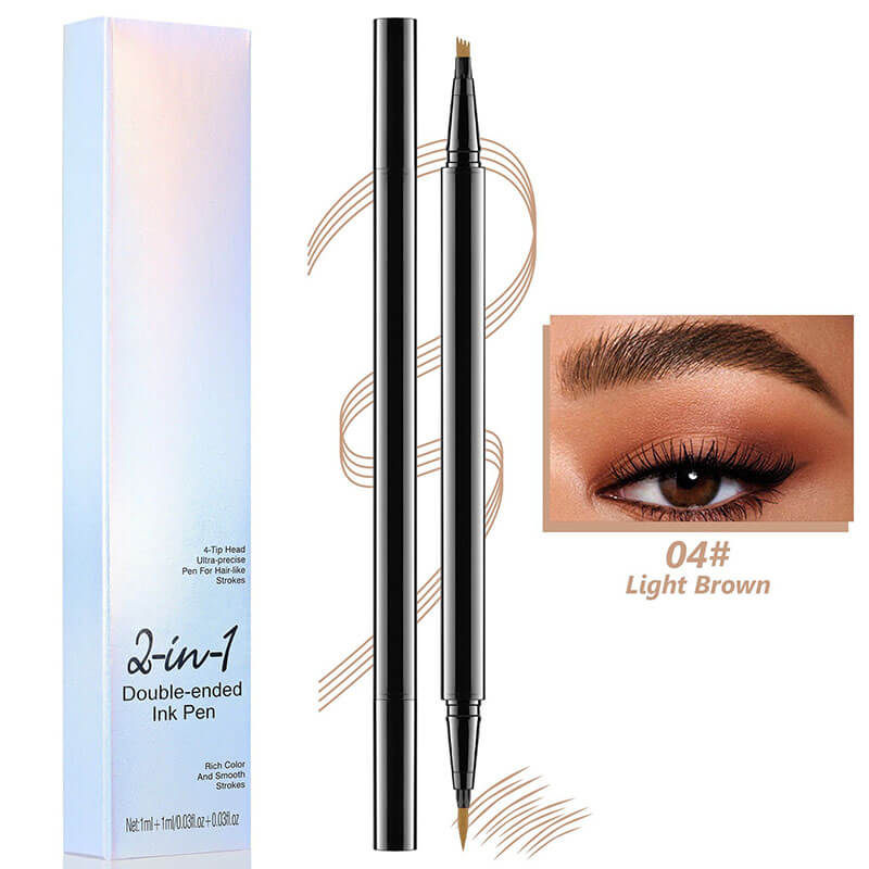 4-color 2in1 Liquid Eyebrow Pencil