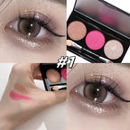 10-style of 3-color Eyeshadow Palette with Brush