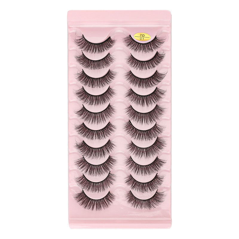 10 Pairs of 7D Eyelashes – Vivid Makup
