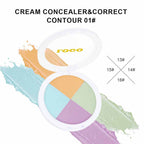 5-type of 4-color Hydrating Concealers