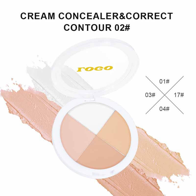 5-type of 4-color Hydrating Concealers