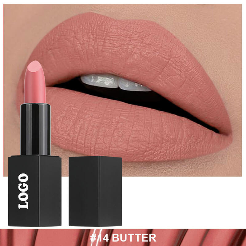 24-color Black Square Tube Matte Lipstick