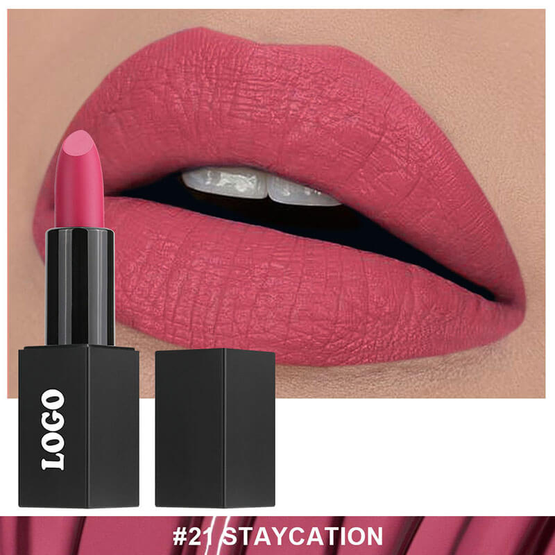 24-color Black Square Tube Matte Lipstick