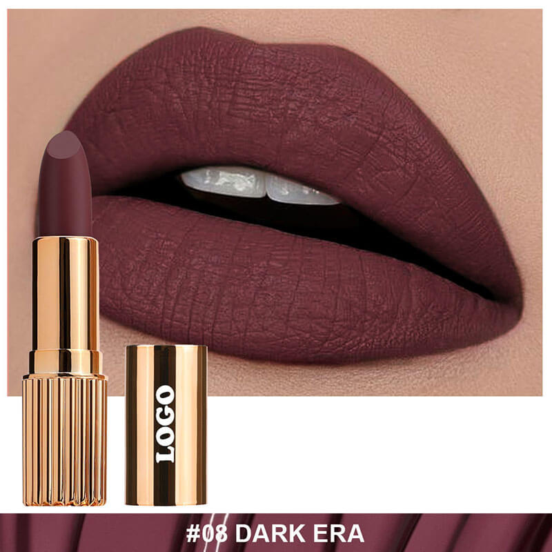 24-color Gold Round Tube Matte Lipstick