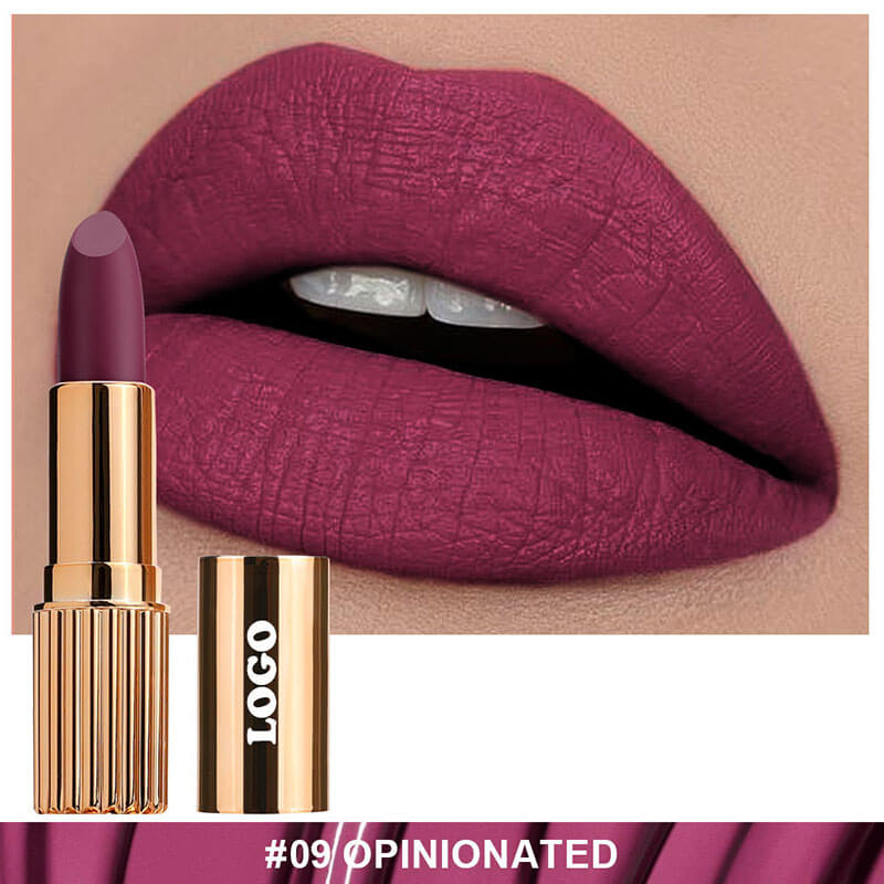 24-color Gold Round Tube Matte Lipstick
