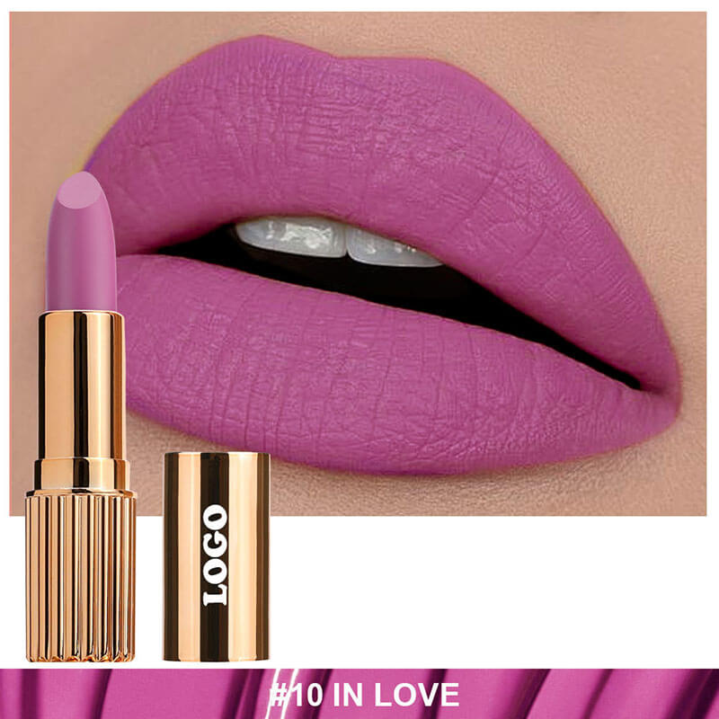 24-color Gold Round Tube Matte Lipstick