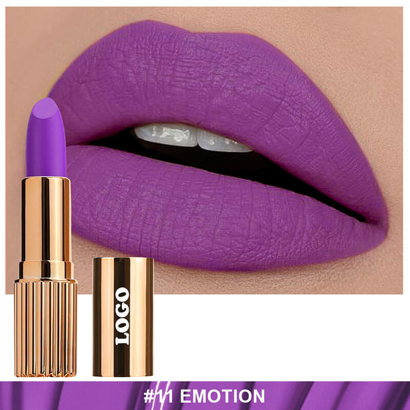 24-color Gold Round Tube Matte Lipstick