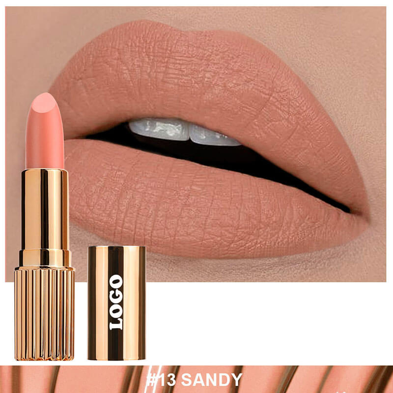 24-color Gold Round Tube Matte Lipstick