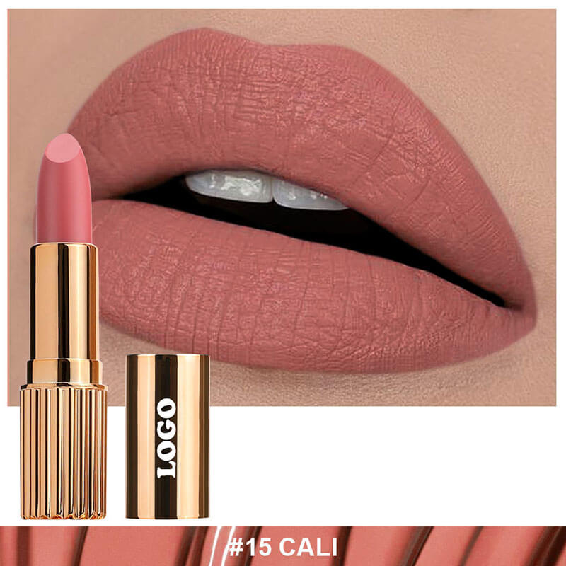 24-color Gold Round Tube Matte Lipstick