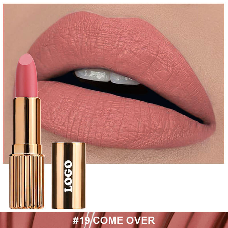 24-color Gold Round Tube Matte Lipstick