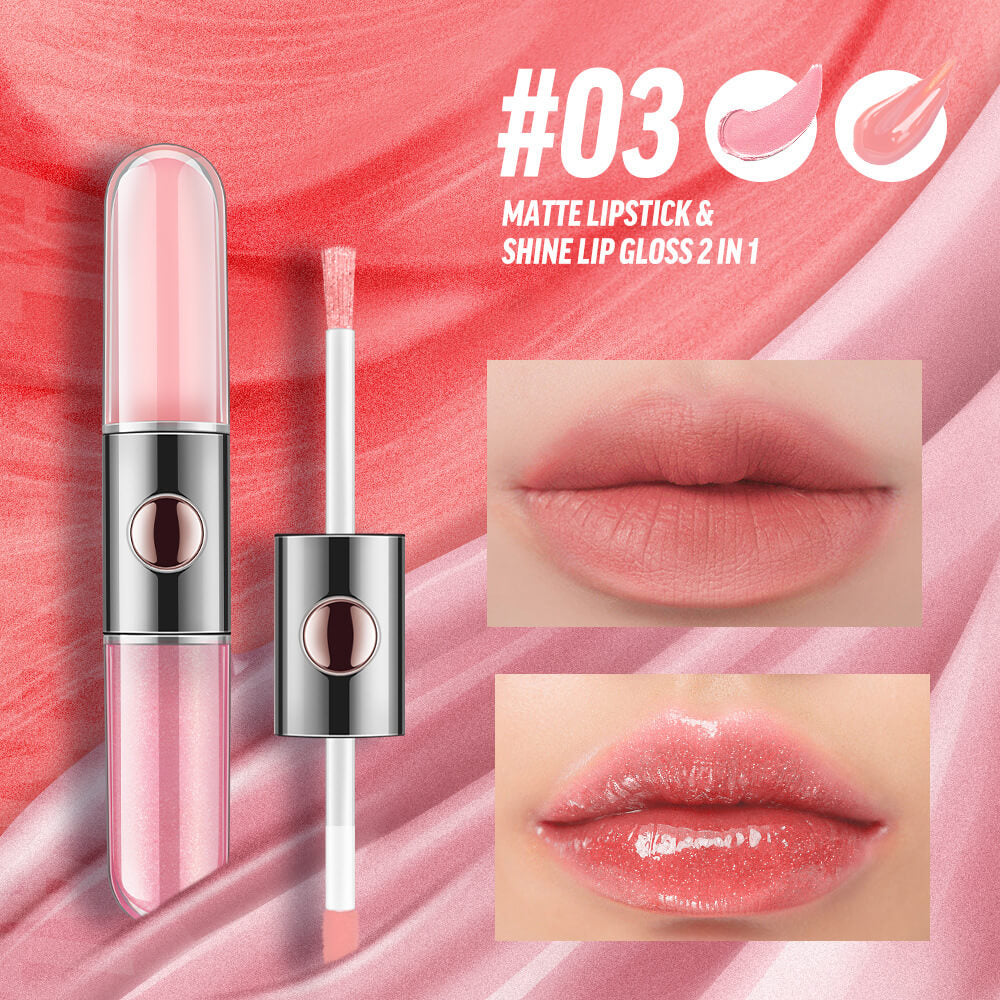 4-color Double-headed  Bicolor Lip Gloss