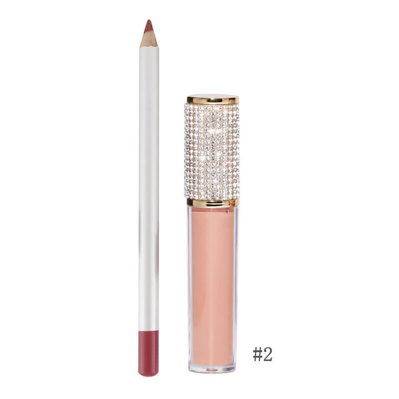 20-color Lip Set for Diamond Lipstick & Lip Liner
