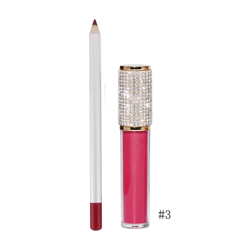 20-color Lip Set for Diamond Lipstick & Lip Liner