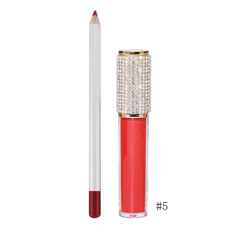 20-color Lip Set for Diamond Lipstick & Lip Liner