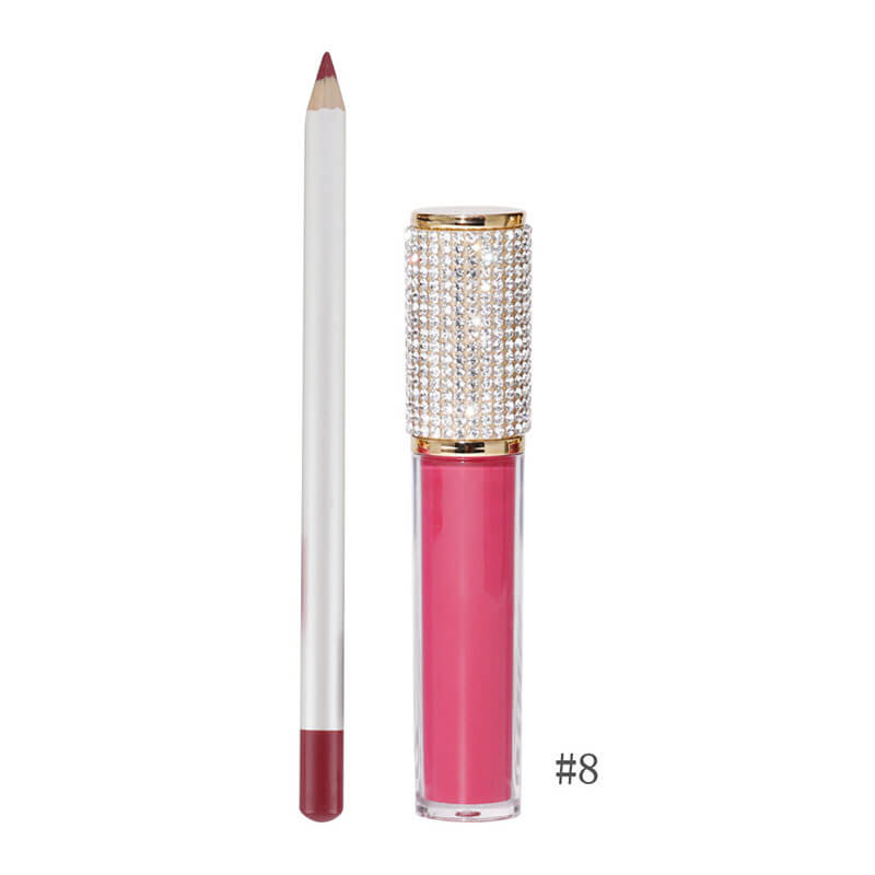 20-color Lip Set for Diamond Lipstick & Lip Liner