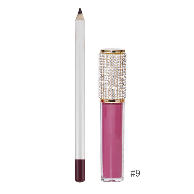 20-color Lip Set for Diamond Lipstick & Lip Liner