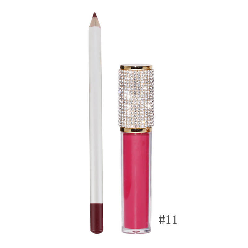 20-color Lip Set for Diamond Lipstick & Lip Liner