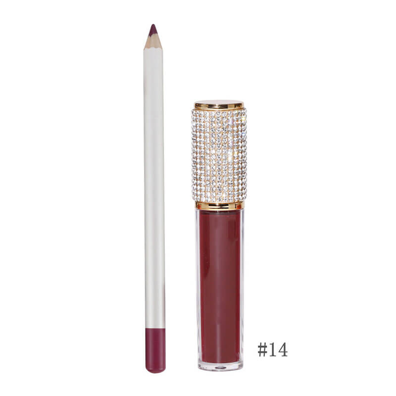 20-color Lip Set for Diamond Lipstick & Lip Liner