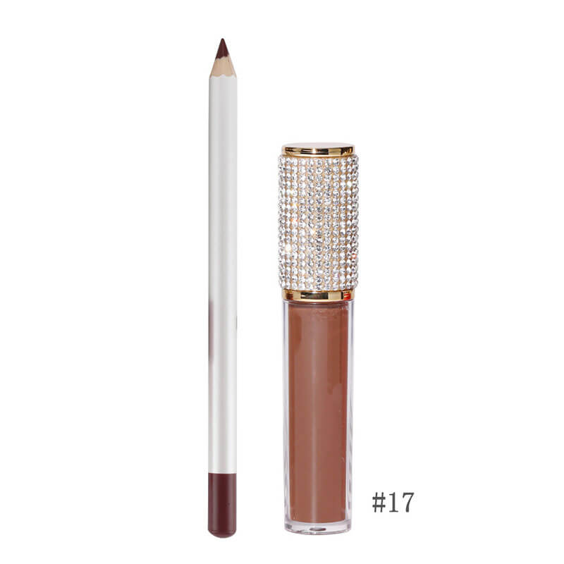 20-color Lip Set for Diamond Lipstick & Lip Liner