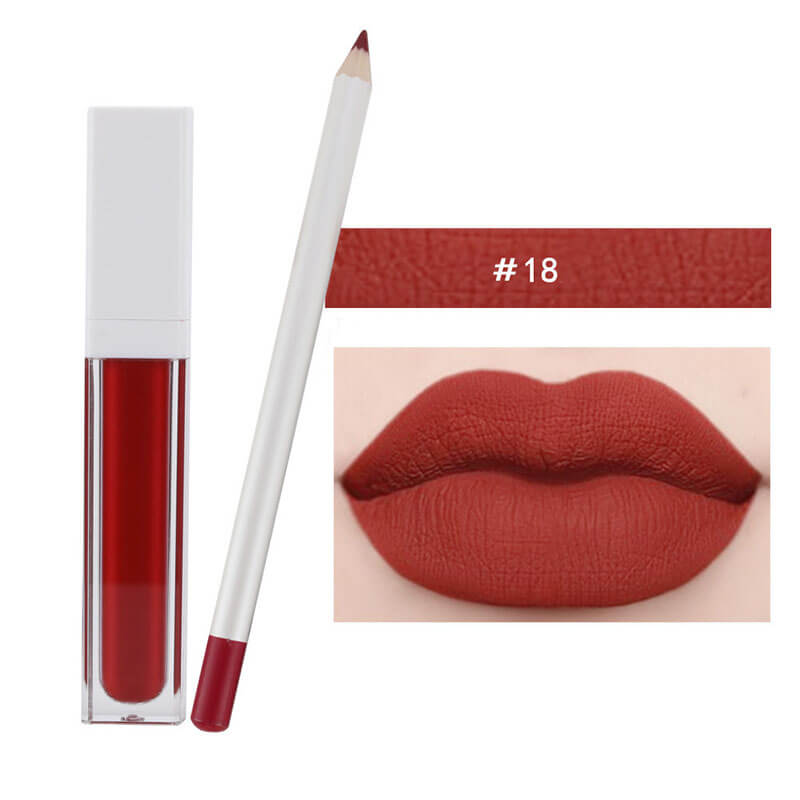 21-color Lip Set for Lipstick & Lip Liner