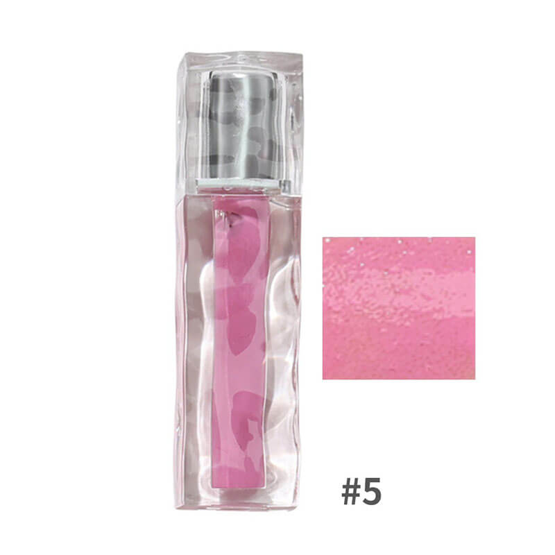 14-color Mirror Lip Gloss with Wavy Tube