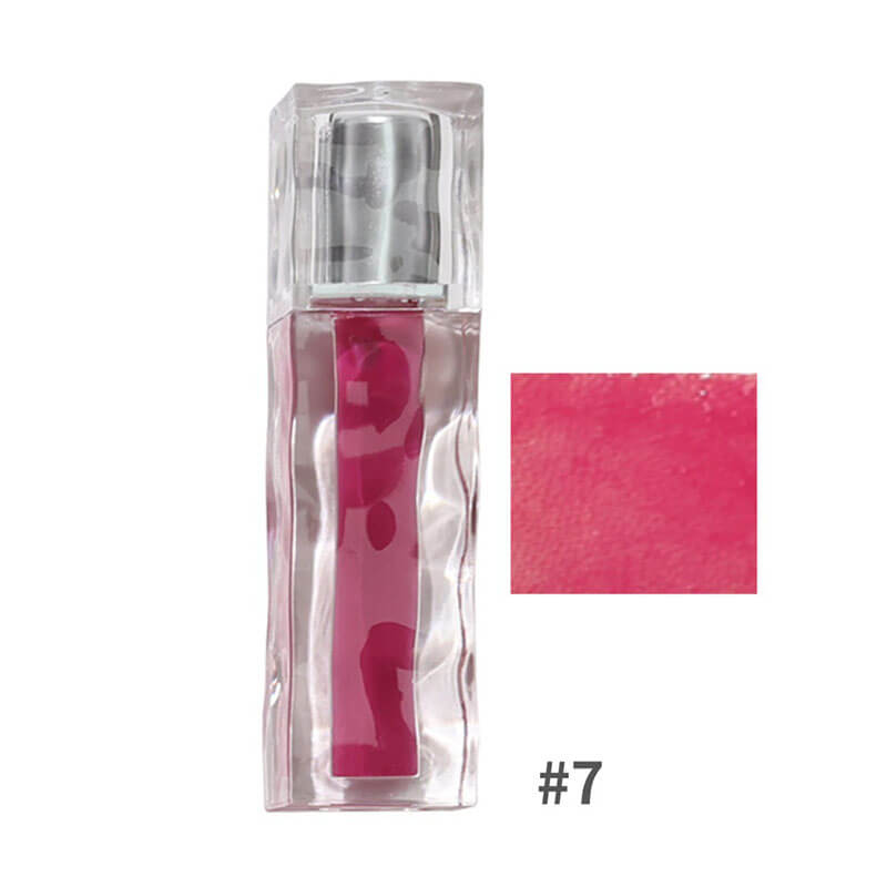14-color Mirror Lip Gloss with Wavy Tube