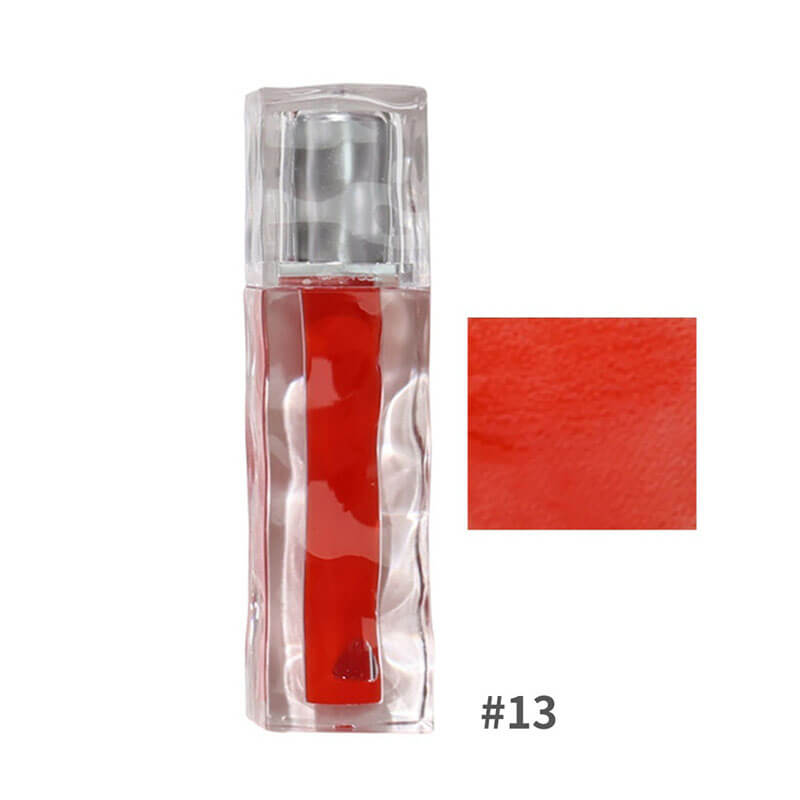 14-color Mirror Lip Gloss with Wavy Tube